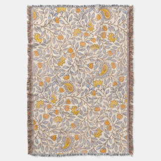 Cobertor Padrão floral de bloco impresso indiano vintage