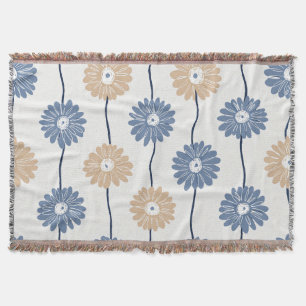 Cobertor Padrão Floral de Margarida Minimalista (6)