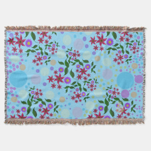 Cobertor Padrão Floral e de Videira Personalizado Fofo Kidc