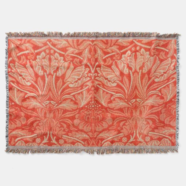 Cobertor Padrão Floral William Morris (Frente)