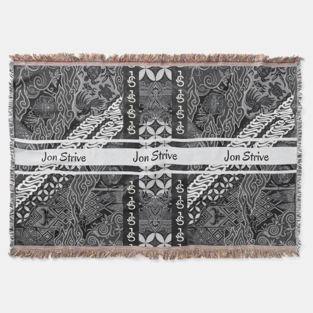 Cobertor Padrão moderno de BATIK (Frente)
