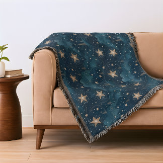 Cobertor Padrão Noite Estrelada