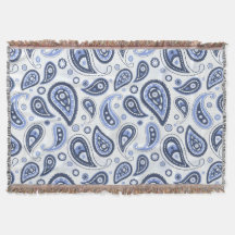 Padrão Paisley Azul