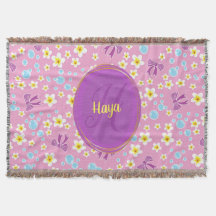 padrão personalizado de flores, arcos e bolhas