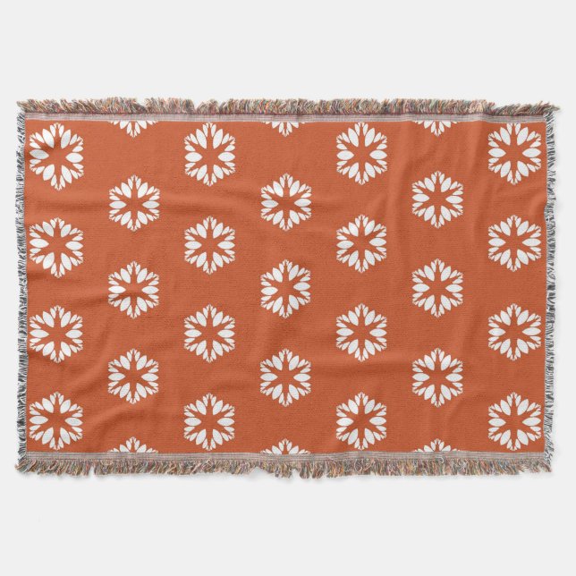 Cobertor Padrão Retro Starburst Decoração Boho (Frente)