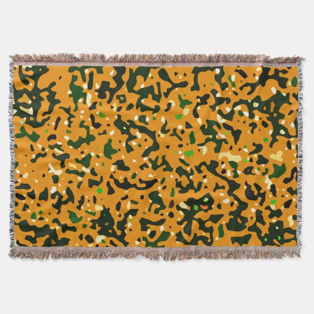 Cobertor Padrão Rustic Camo Camouflage (Frente)
