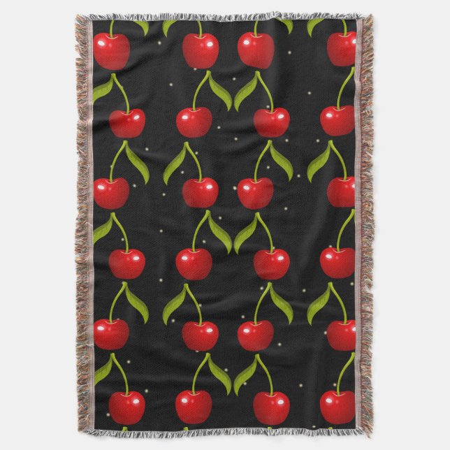 Cobertor Padrão Shiny Cherries (Frente Vertical)