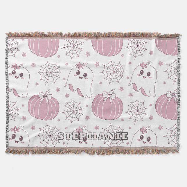 Cobertor Padrão Soft Goth Pastel de Halloween (Frente)