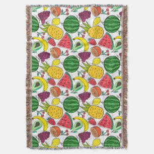 Cobertor padrão uniforme de fruta Padrão da superfície da