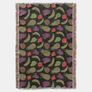 Cobertor padrão uniforme de fruta Padrão da superfície da