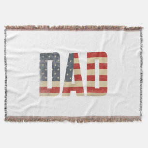 Cobertor Pai Bandeira Americana Patriótica Negrito Dia dos 
