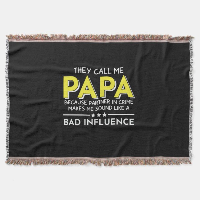 Cobertor Pai Presente Chamam-Me Papas (Frente)