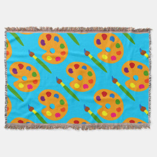 Cobertor Paint Palette Art