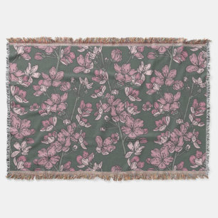 Cobertor País francês verde-rosa nostálgico