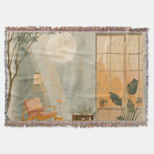 Cobertor Paisagem Boho Abstrato (6)