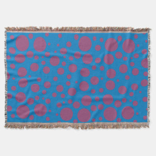 Cobertor paixão púrpura sentir arte azul lua tonta pontos
