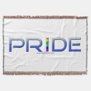 Cobertor Palavra de orgulho colorida de SlipperyJoe, negrit