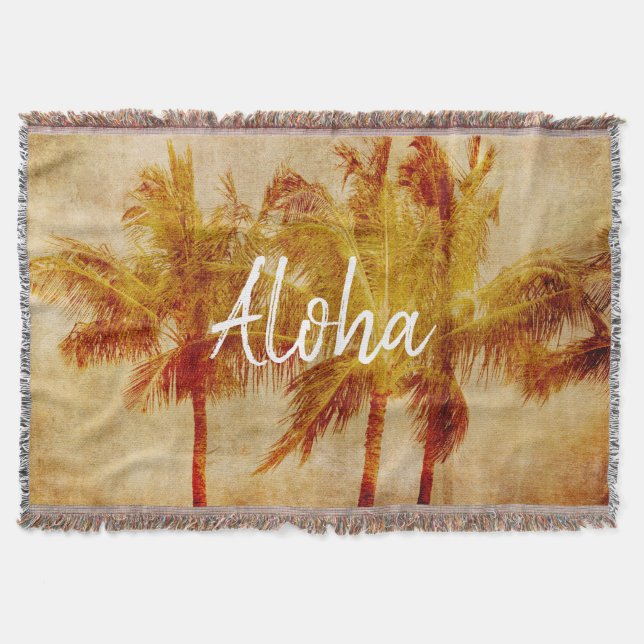 Cobertor Palm Tree Vintage (Frente)