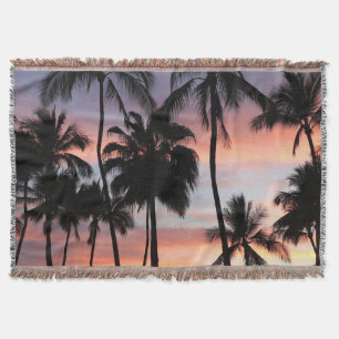 Cobertor Palmeiras tropicais Sunset