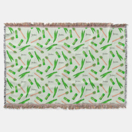 Cobertor Pandan Leaf Pattern Fleece Blanket
