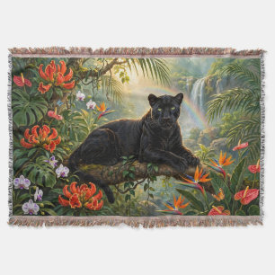 Cobertor Pantera Negra Quênia Flores da Selva Cachoeira