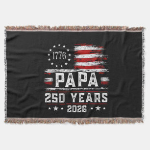 Cobertor Papai Americano Bandeira 250 Anos 4 de Julho Avô