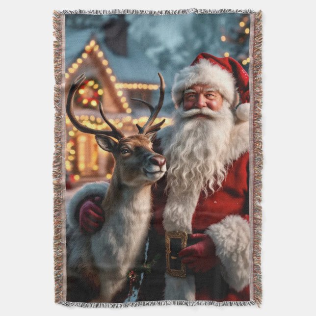Cobertor Papai Noel Joga Banheira (Frente Vertical)
