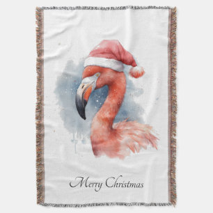 Cobertor Papai noel Snowbird Flamingo, personalizado