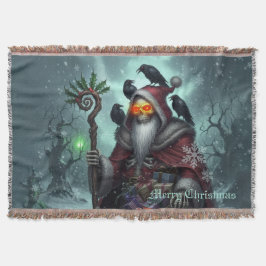 Cobertor Papai Noel Sombrio das Sombras – Esqueleto de Nata