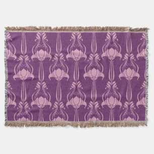 Cobertor Papel de parede flexível - Design violeta rosa