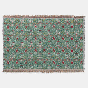 Cobertor Papel de Parede Floral Verde Floresta de William M