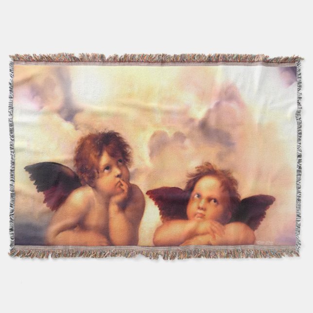 Cobertor Par de Anjos Putti (Frente)