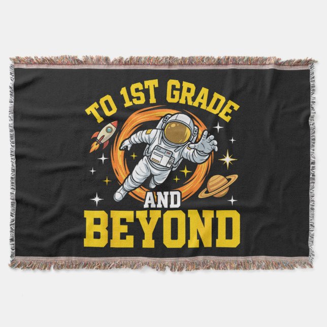 Cobertor para o 1º ano e além Aluno Astronauta (Frente)