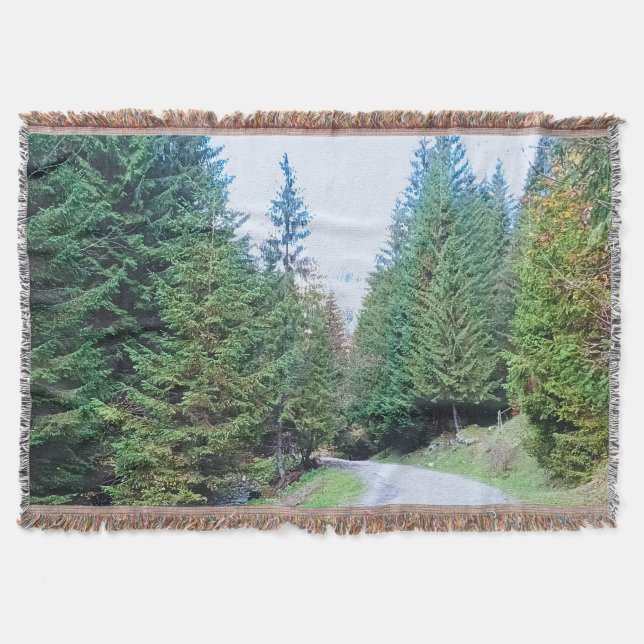 Cobertor Para o Coração da Floresta - Natureza Selvagem Rom (Frente)