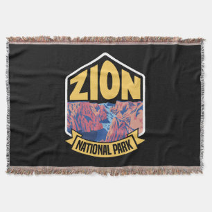 Cobertor Parque Nacional Zion Utah Retro
