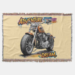 Cobertor Passeio dos Sonhos de Aventura – Motocicleta Chopp