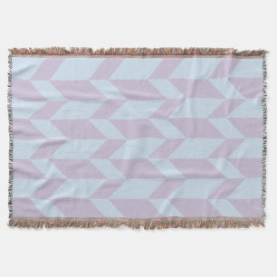 Cobertor Pastel em Pó com Stripe Cevon com Seta de Dois Ton