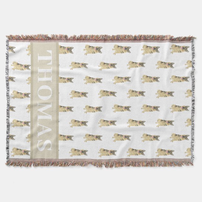 Cobertor Pastor Alemão Personalizado (Frente)