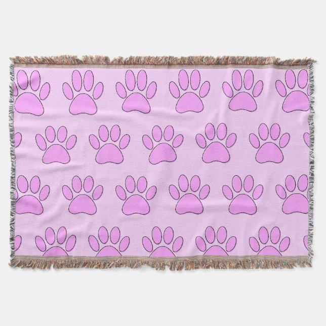 Cobertor Patas de Cachorrinho em Rosa (Frente)