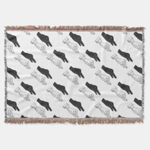 Cobertor Pato da silhueta da mão