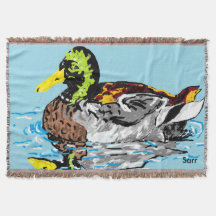 Cobertor / Pato em um Lago