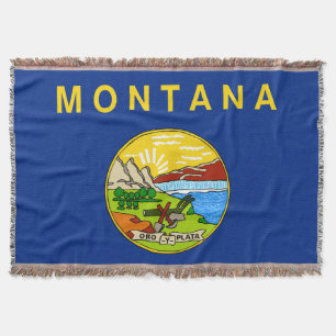 Cobertor Patriótico Impressão do Estado de Montana