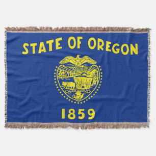 Cobertor Patriótico Impressão do Estado do Oregon
