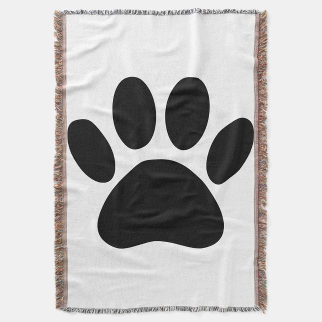 Cobertor Pawprint do Cão (Frente Vertical)