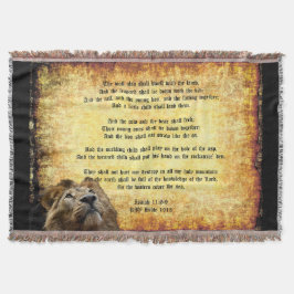 Cobertor Pax Christos, Leão com Isaiah 11:6-9