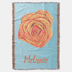 Cobertor Peachy Tangerine Rosa