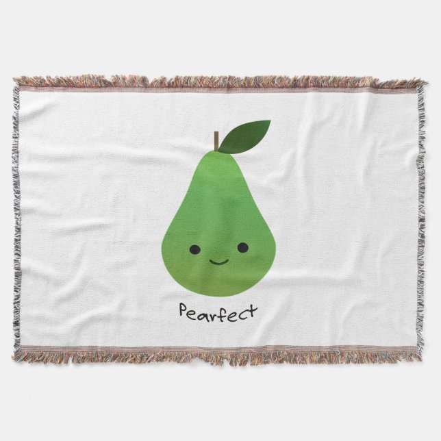 Cobertor Pearfect Cute Kawaii Pear (Frente)