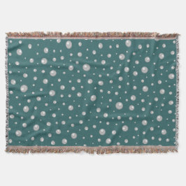 Cobertor Pearl Pattern on Transformative Teal Background