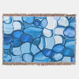 Cobertor Pedras redondas em tons semelhantes ao azul real