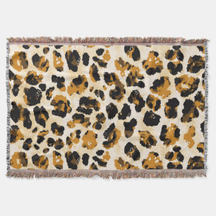 Cobertor Pele-leopardo de aquarela, gradiente de coloração